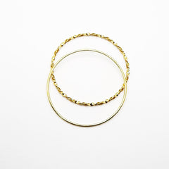 Pulsera de Oro 18k Aros Mallorquines LISO 49mm para bebé