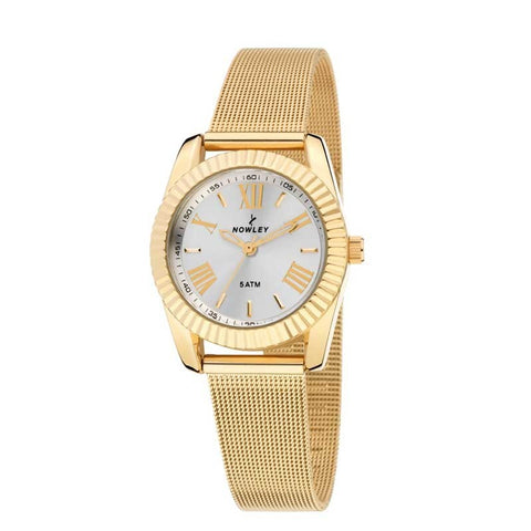 Reloj Nowley con correa blanca para mujer o niña 8-5793-0-5