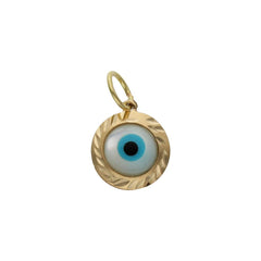 Colgante oro 18k Ojo Turco - 9mm para mujer