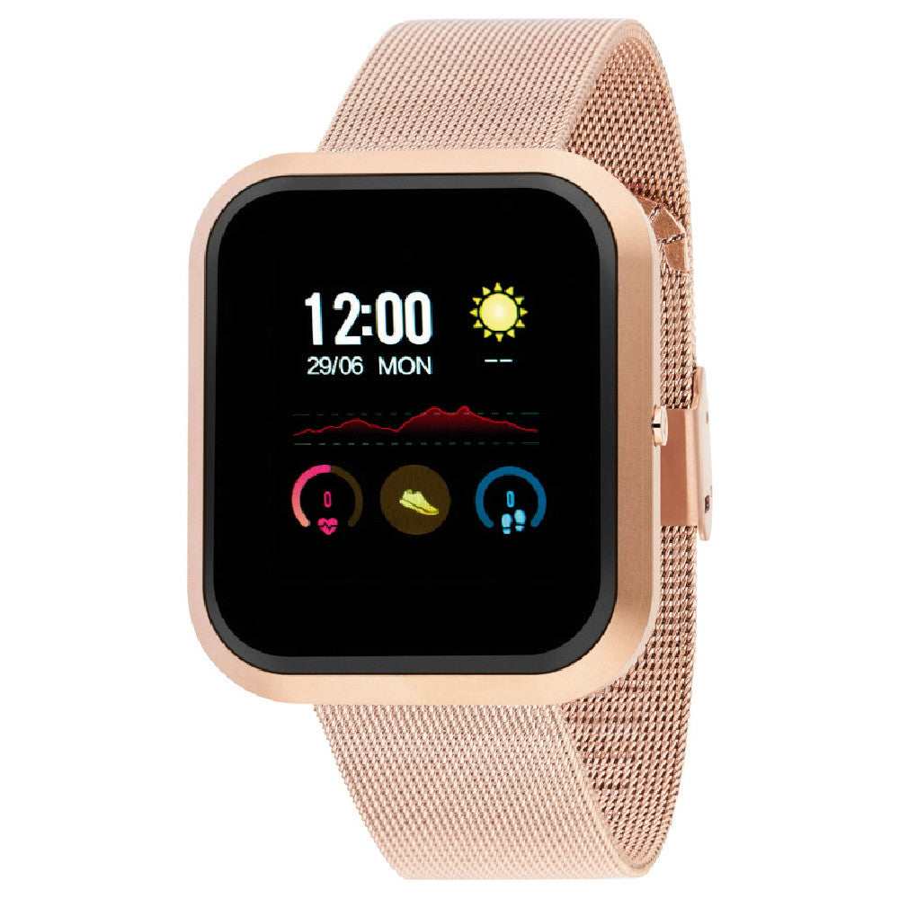 ▷ Reloj NOWLEY Smartwatch CITY correa esterilla rosa para mujer – Joyeria  Zeller