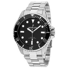 Reloj NOWLEY analógico acero esfera negra para hombre