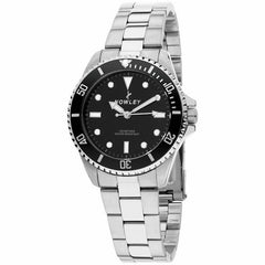 Reloj NOWLEY submariner analógico acero esfera negra para mujer