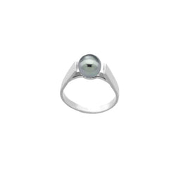 Anillo de plata MAJORICA perla gris colección Lyra para mujer